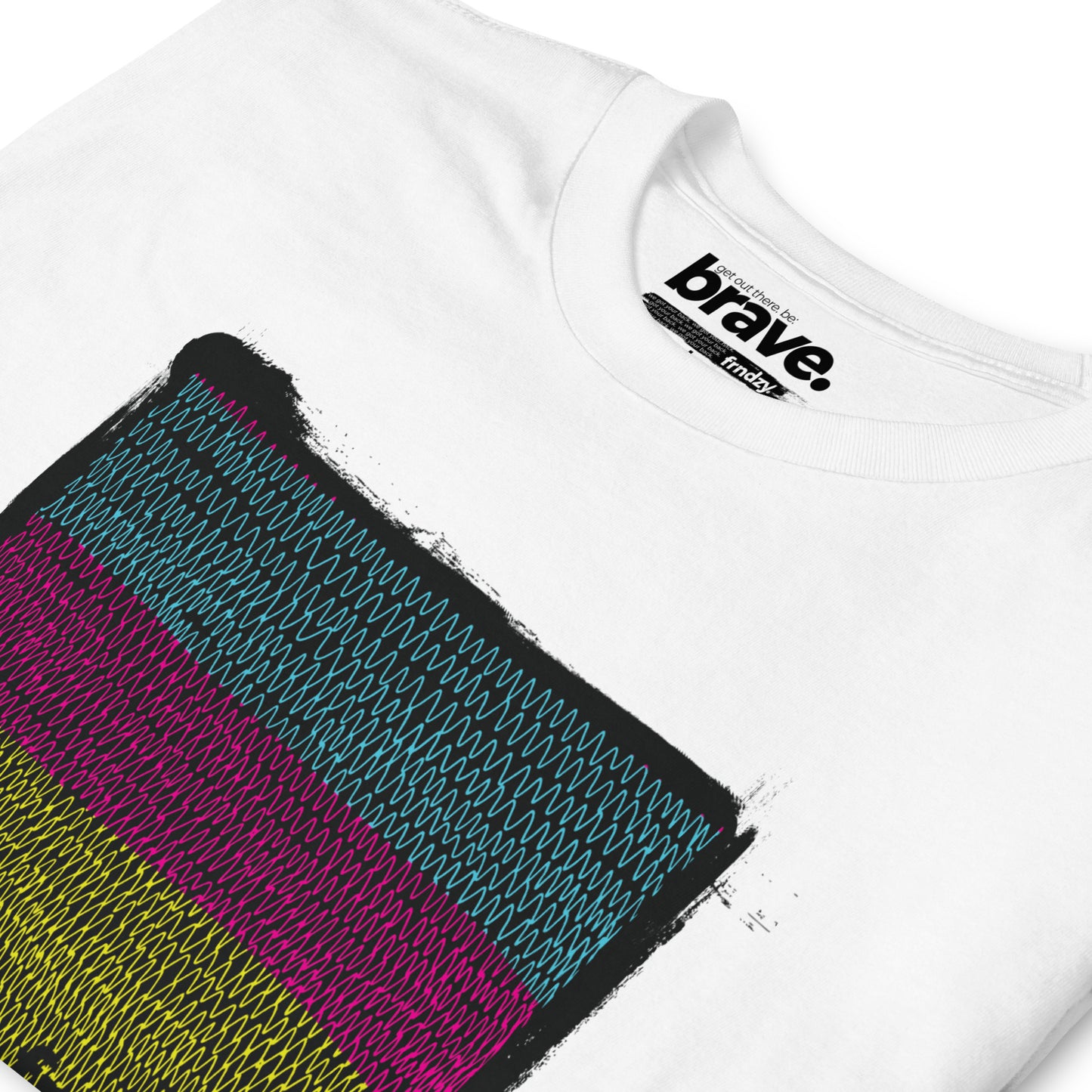 CMYK scribble tee (brave mens) white