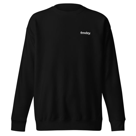 frndzy simple embroidered crewneck sweatshirt