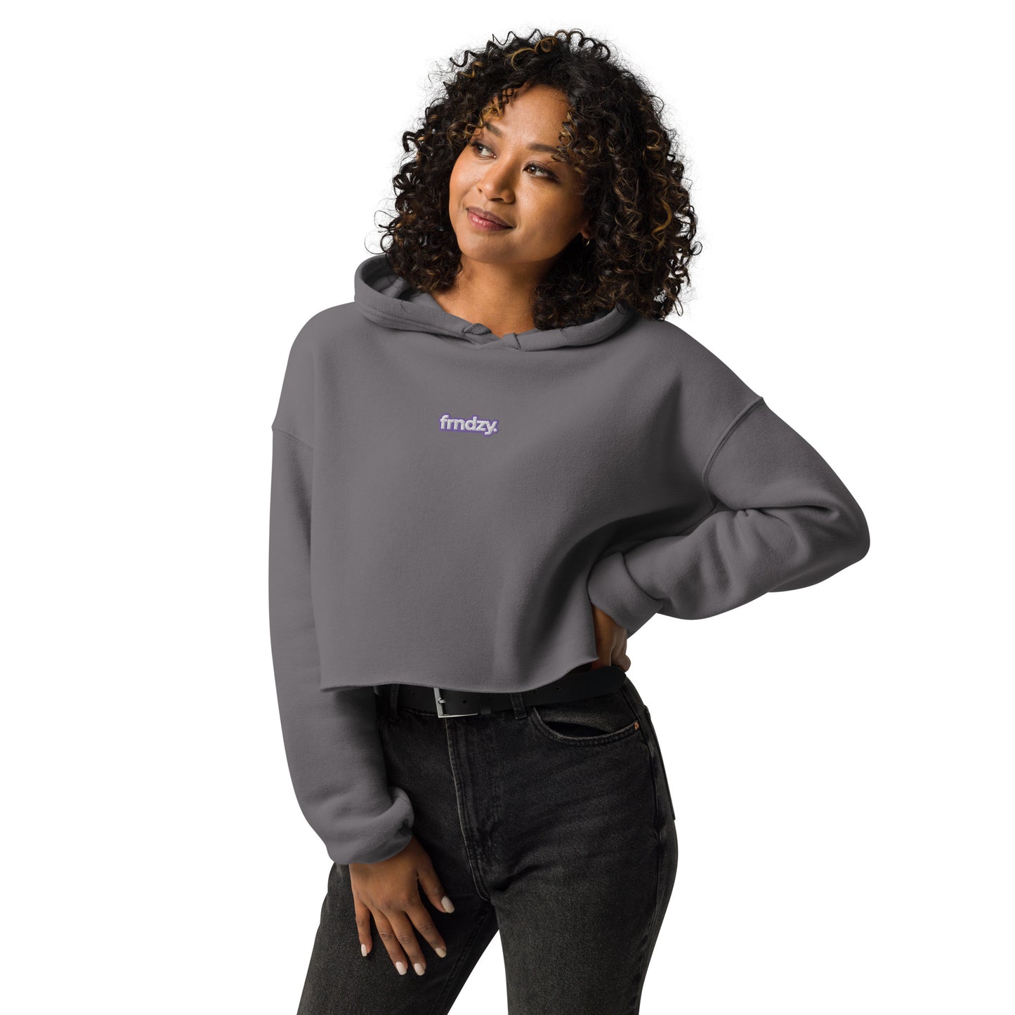 frndzy simple cropped hoodie (womens)