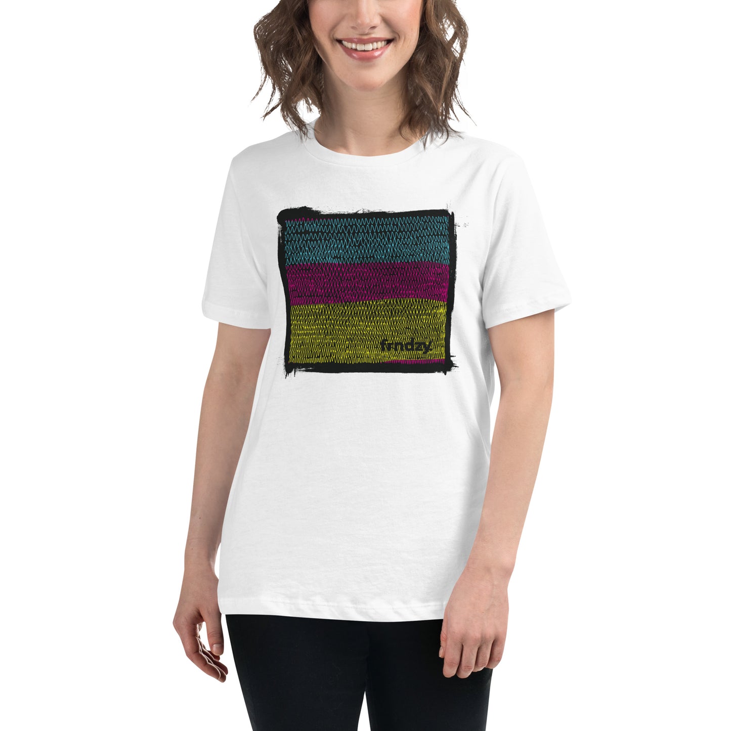 CMYK scribble shirt (womens)